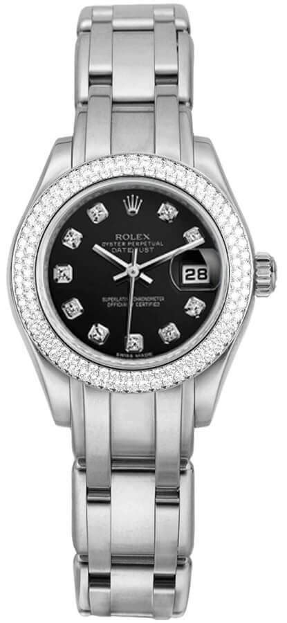 Rolex Masterpiece Pearlmaster Diamonds Women's Watch 80339